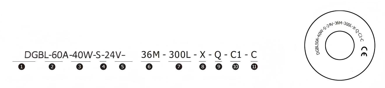 DGBL60A motor driven roller model selection DGBL60A motor driven roller model selection
