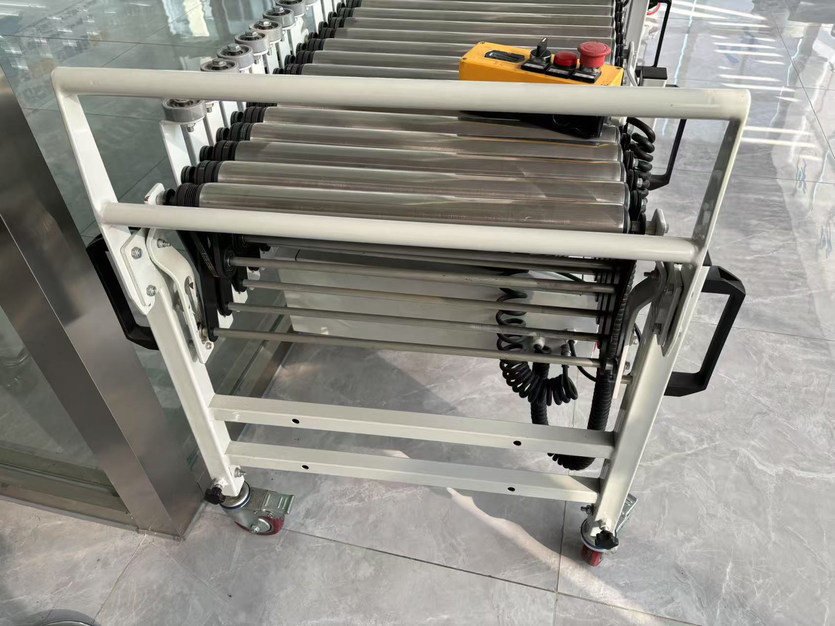 flexible expandable roller conveyor portable handle flexible expandable roller conveyor portable handle