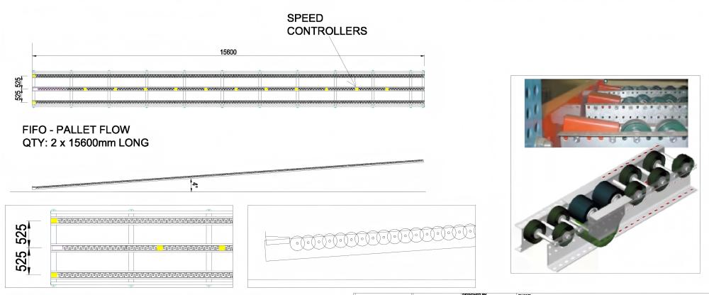 pallet flow drop-in speed controller pallet flow drop-in speed controller