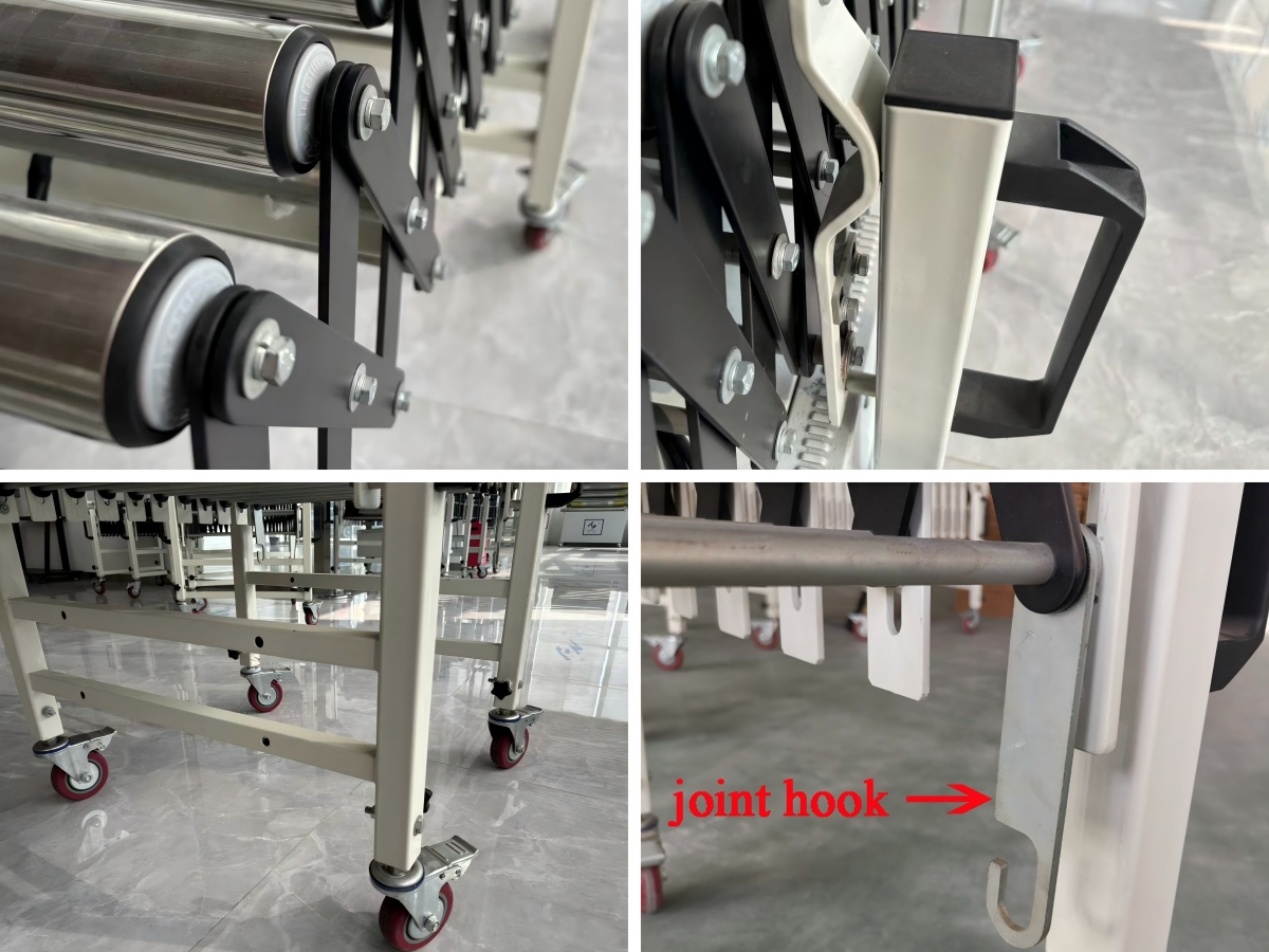 details of flexible expandable gravity roller conveyor details of flexible expandable gravity roller conveyor