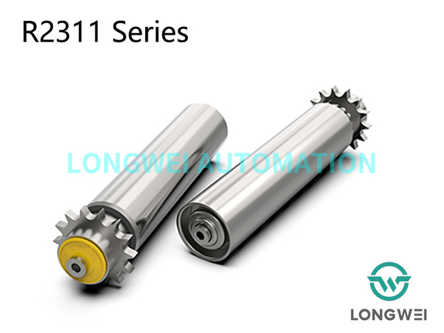 Heavy Duty Steel Single-row Sprocket Pallet Conveyor Roller