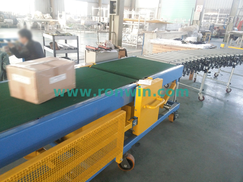 Movable Variable Amplitude Truck Loading And Unloading Belt Conveyor