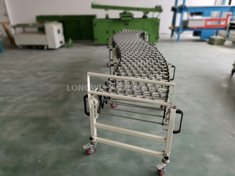 Gravity Flexible Expandable Plastic Skate Wheel Conveyor