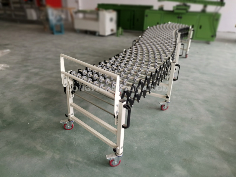 Gravity Flexible Expandable Plastic Skate Wheel Conveyor