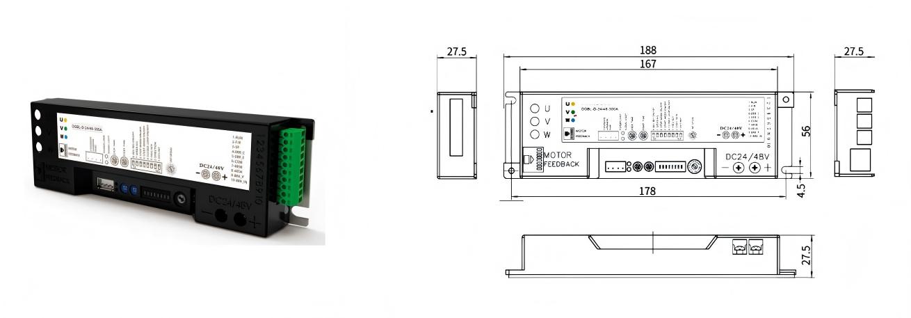 DGBL76 motor drive roller intelligent controller