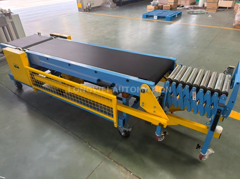 Movable Variable Amplitude Truck Loading And Unloading Belt Conveyor
