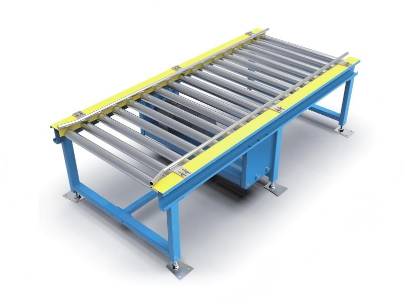 double-row chain driven roller conveyor