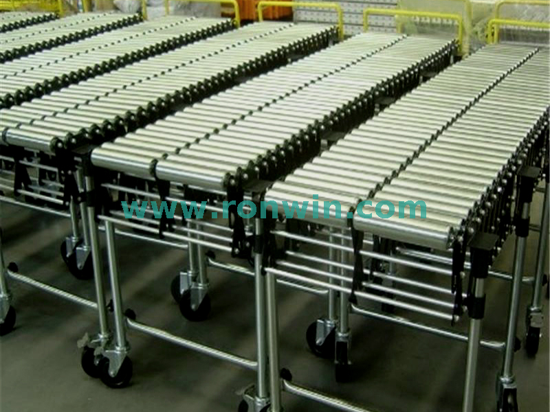 Free Curved Flexible Expandable Double-row Gravity Roller Conveyor