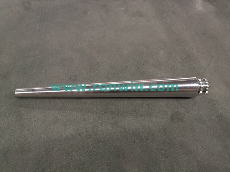 Heavy Load Steel Double-row Sprocket Tapered Conveyor Roller