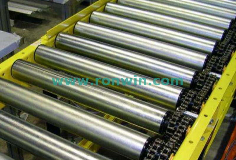 Double Sprocket Accumulating Chain Driven Roller Conveyor Line