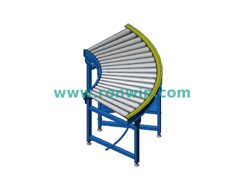 Heavy Duty Double Sprocket Chain Driven Curved Roller Conveyor
