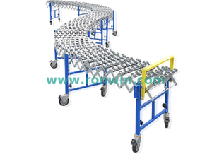 Flexible Extendable Skate Wheel Conveyor for Material Handling