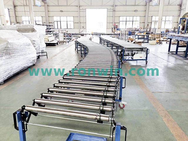 motorized flexible roller conveyor
