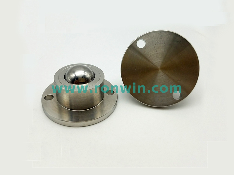 Base Flange Mount Spring Load Shockproof Ball Transfer Unit