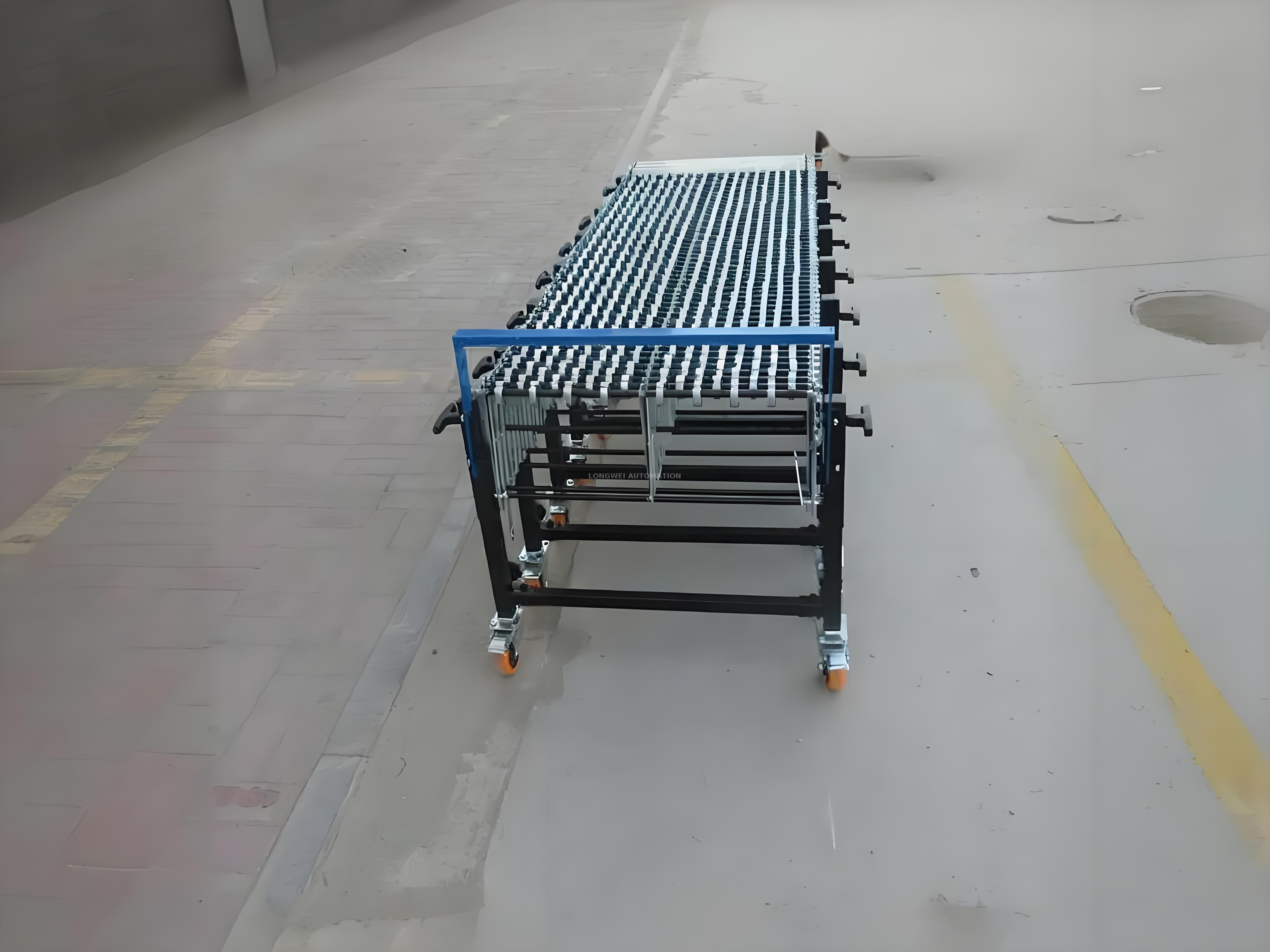 Flexible Extendable Steel Skate Wheel Conveyor for Material Handling