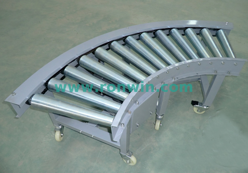 Heavy Duty Double-row Sprocket Chain Driven Curved Roller Conveyor