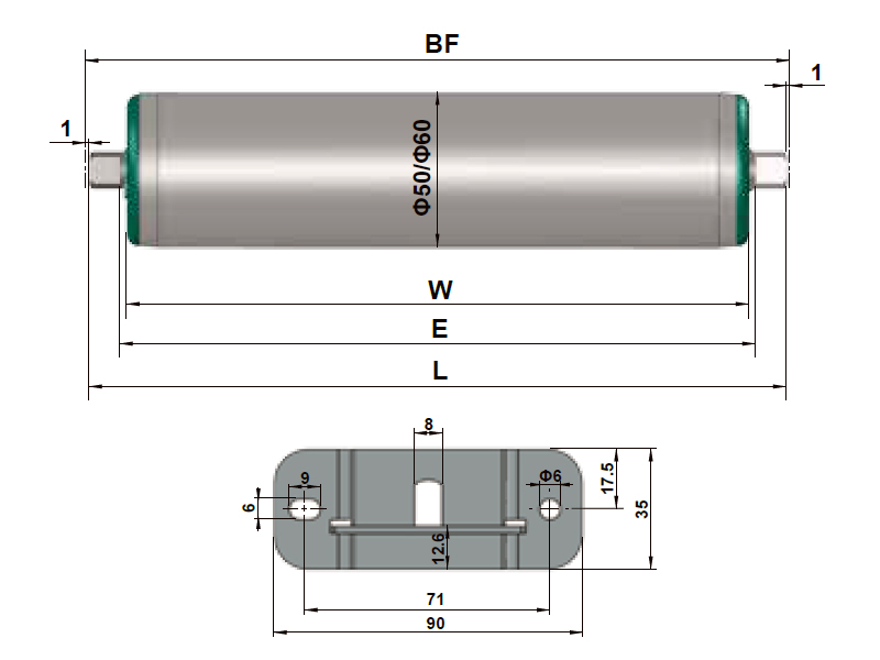 light duty brake rollers