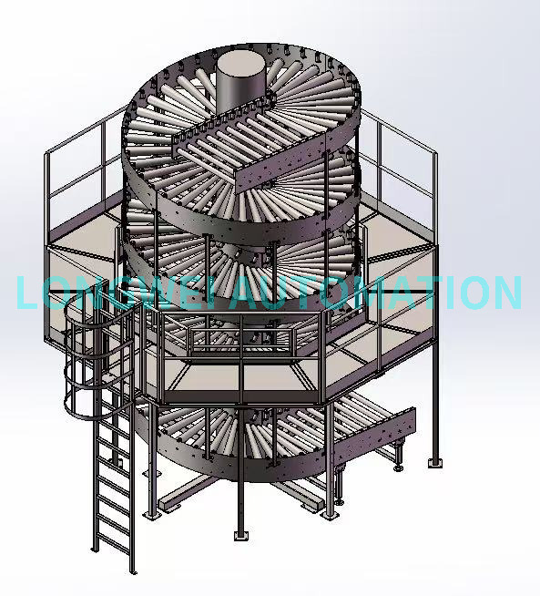 Spiral Vertical Elevator Roller Conveyor