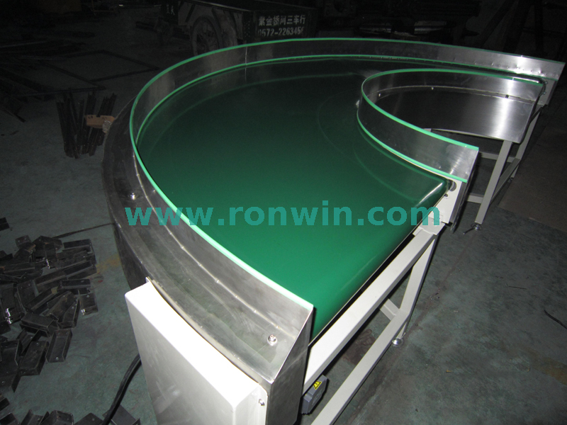 Customized Curved Belt Conveyor for Bulk Material Handling