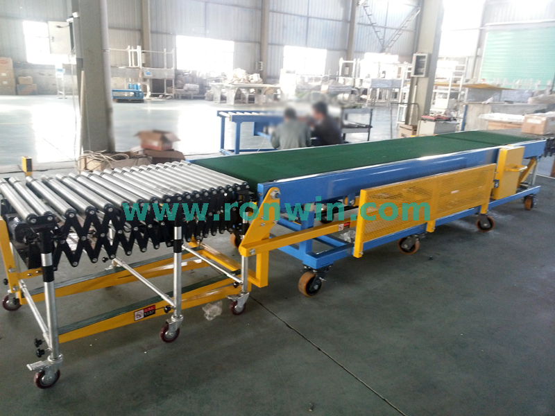 Movable Variable Amplitude Truck Loading And Unloading Belt Conveyor