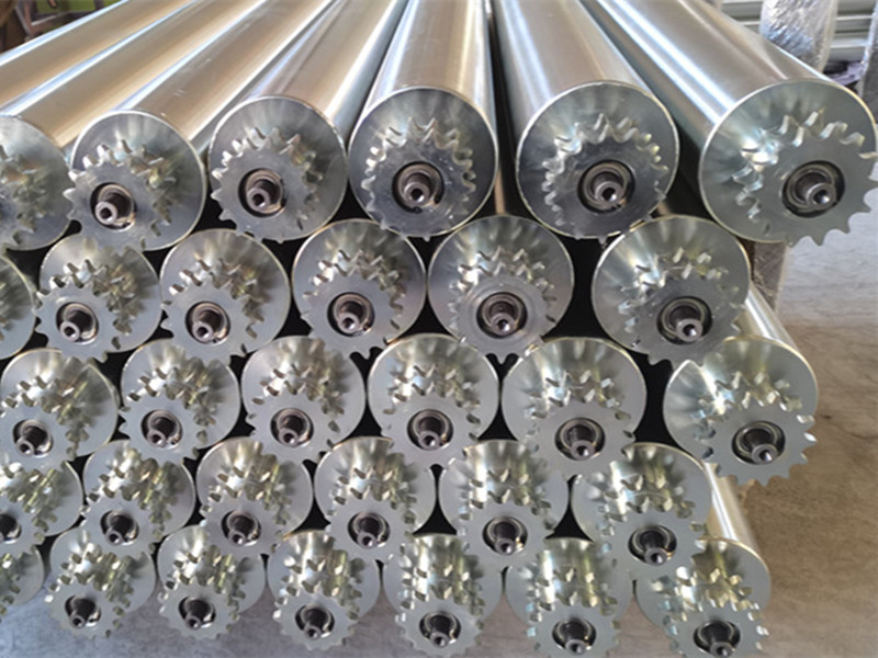 sprocket steel conveyor roller
