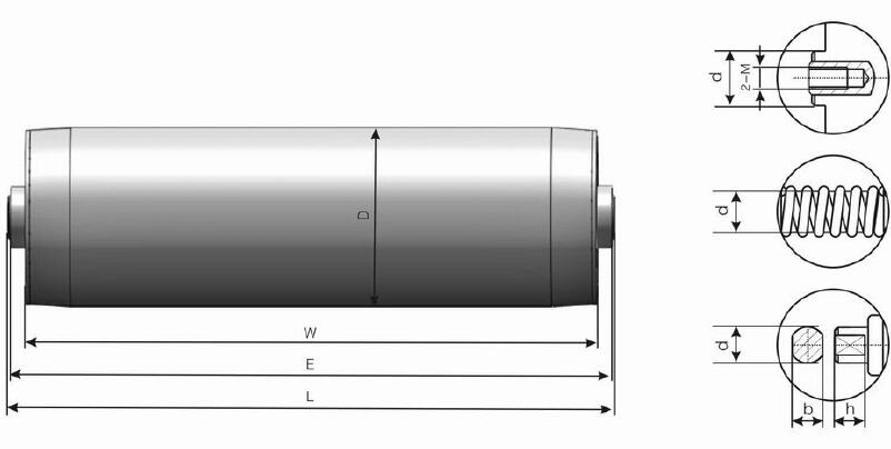 GR800 Galvanized Steel Heavy Duty Gravity Conveyor Roller