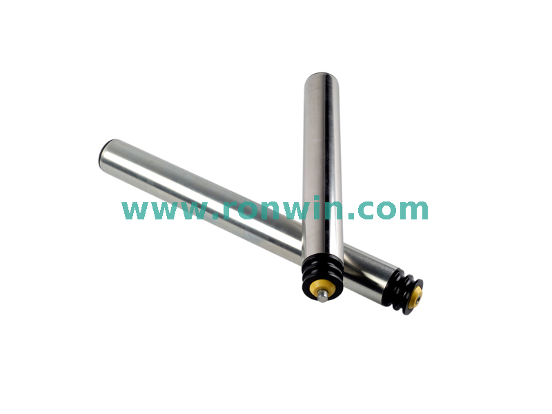 O-ring Pulley Round Belt Driven Steel Conveyor Roller 
