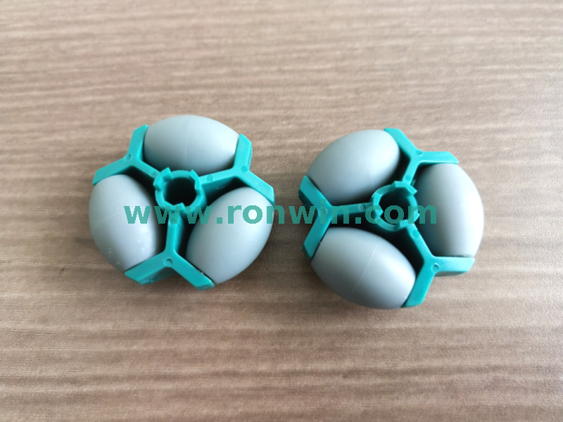 Double Layer Conveyor System Plastic Skate Wheel 90 degree Shift