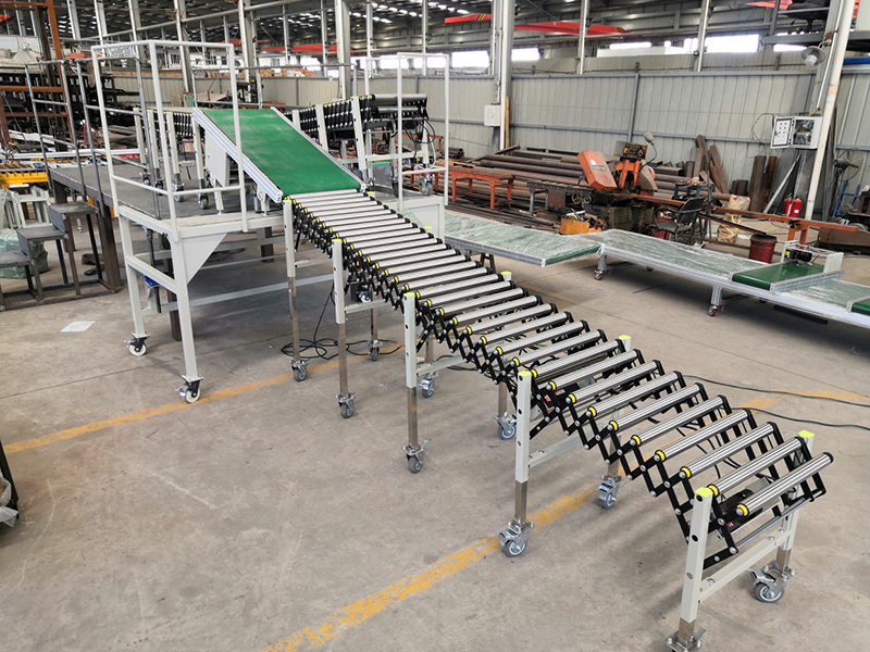 flexible gravity roller conveyor