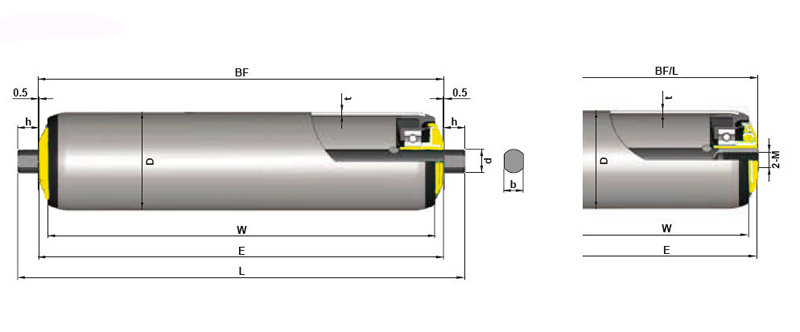 belt conveyor snub pulley