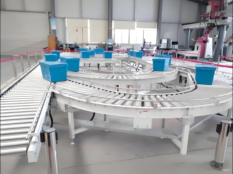 Belt-Driven Roller Conveyor for Box-Type Cargo