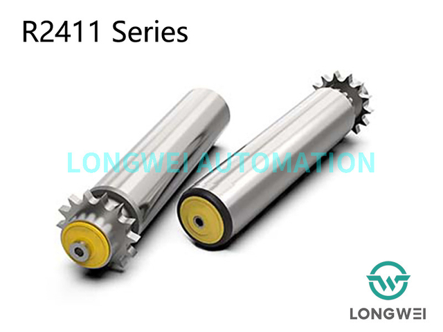 Medium Duty Single-row Steel Sprocket Chain Driven Conveyor Roller