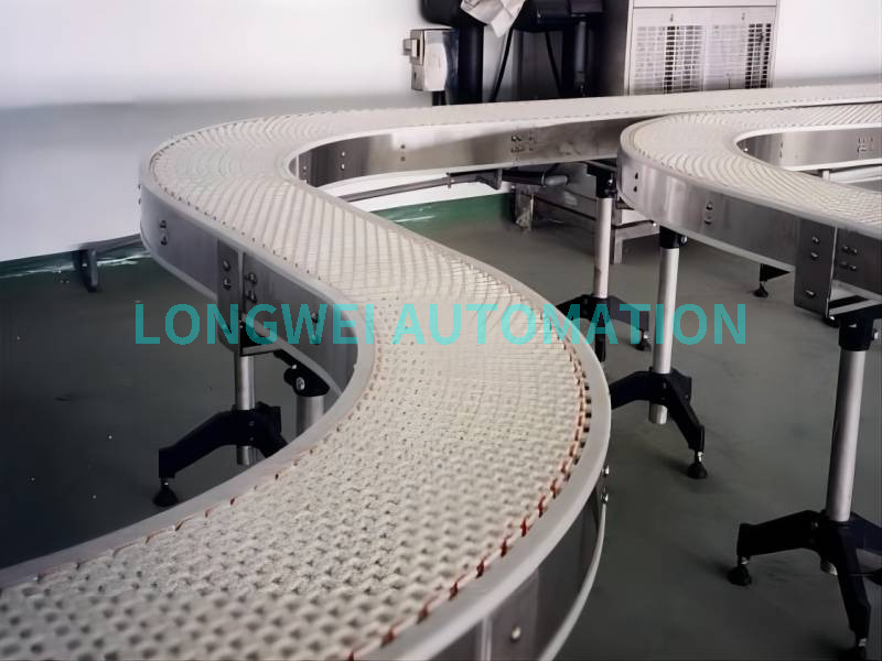Plastic & Stainless Steel Modular Wire Mesh Belt Conveyor