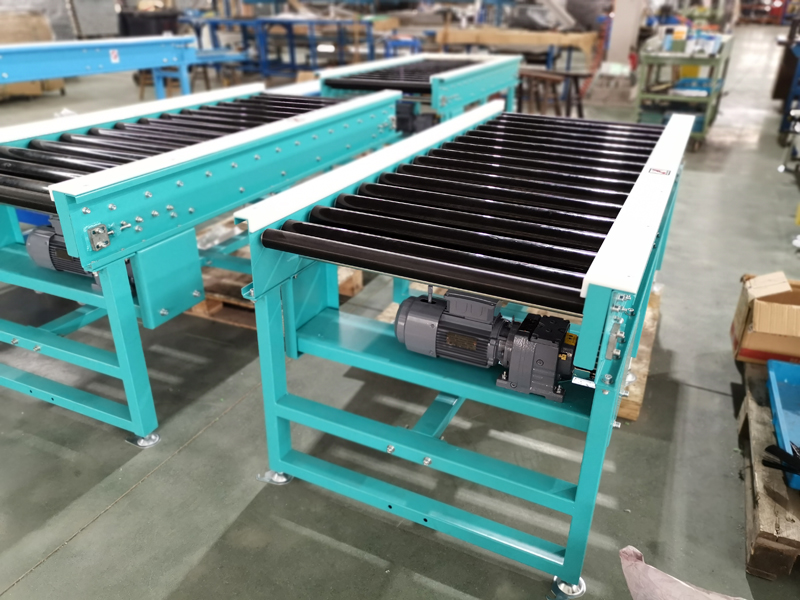 single sprocket driven roller conveyor