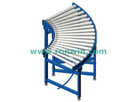 Medium Duty O-belt Driven Curved Roller Conveyor