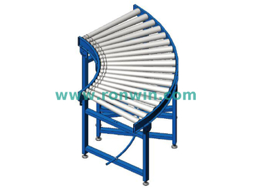 Medium Duty O-belt Driven Curved Roller Conveyor