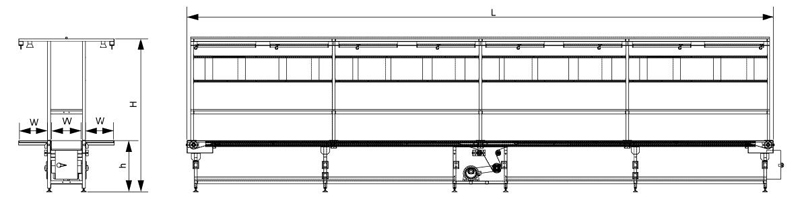 assembly belt conveyor