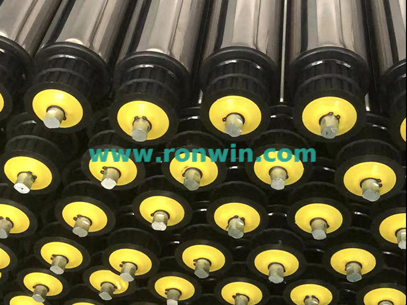Toothed Pulley Timing Belt Driven Steel Conveyor Roller 