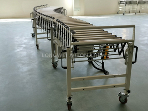 Motorised Flexible Expandable Poly-V Roller Conveyor 