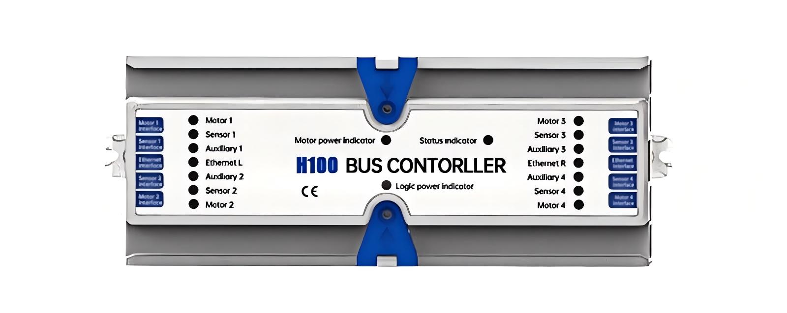 H100 motor drive roller controller dimensions and interface