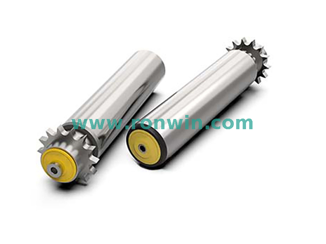 Medium Duty Single-row Steel Sprocket Chain Driven Conveyor Roller