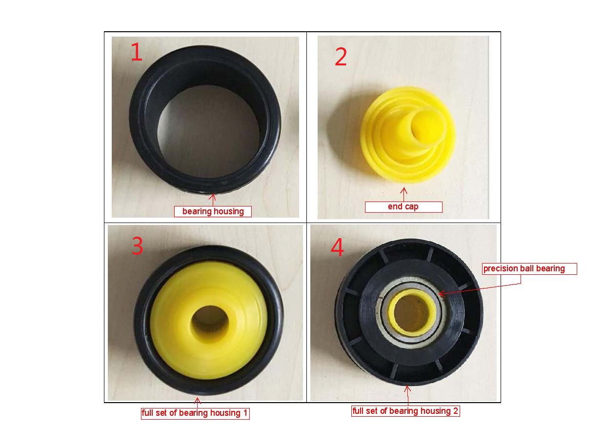conveyor roller plastic bearing housing