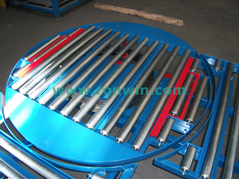 Horizontal Rotation Pallet Turntable Roller Conveyor