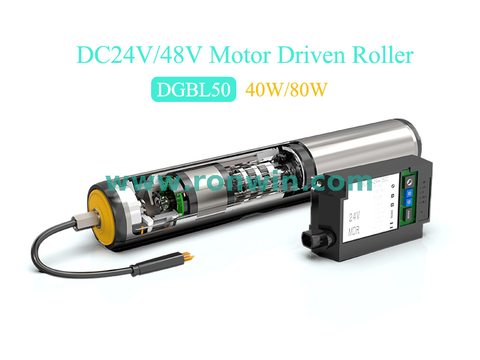 DC 24V/48V Adjustable Speed Brushless Gear Motor Driven Roller