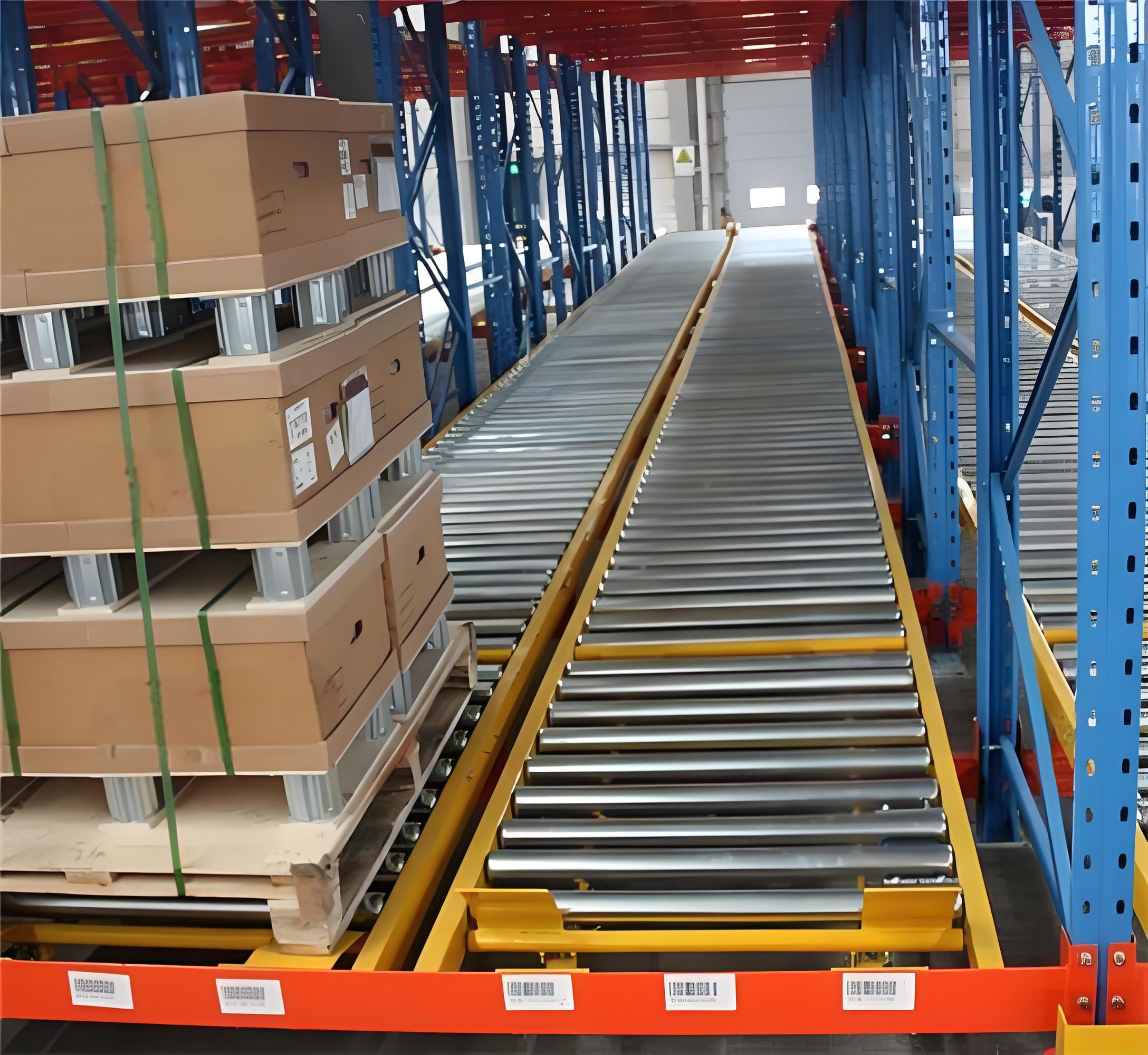 grvity rack roller conveyor for pallet handling