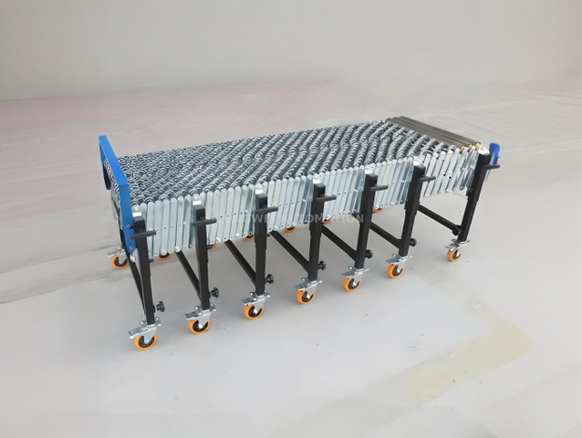 Flexible Extendable Steel Skate Wheel Conveyor for Material Handling