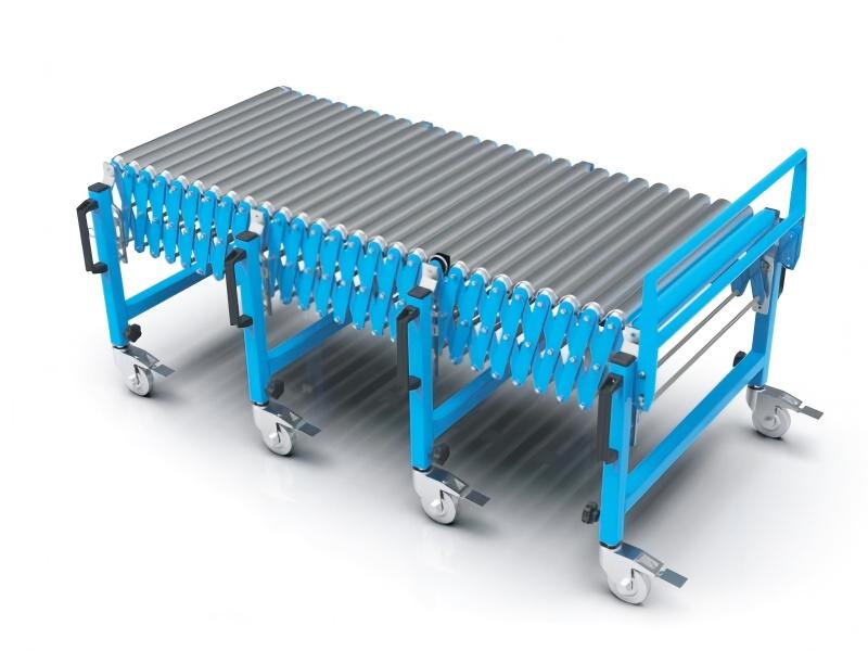 Flexible roller conveyor