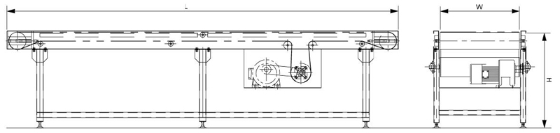 Horizontal Belt Conveyor