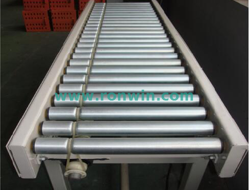 Single Grooved Round Belt Driven Roller Conveyor Line