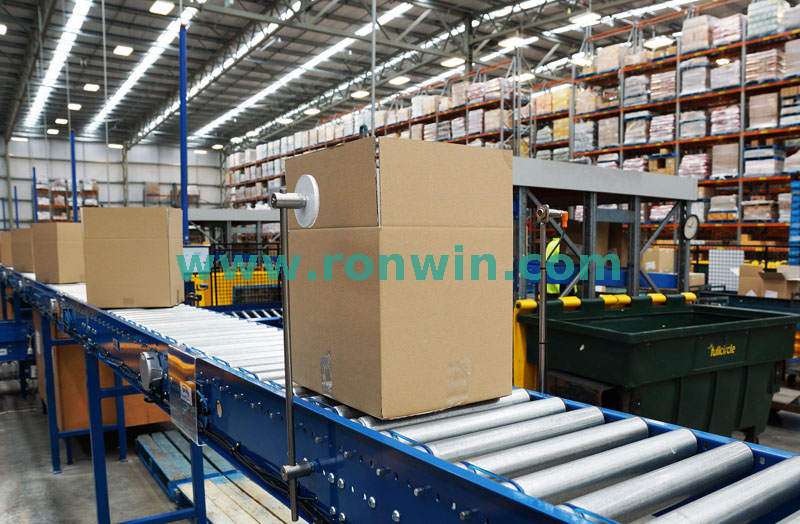 Single Grooved Round Belt Driven Roller Conveyor Line